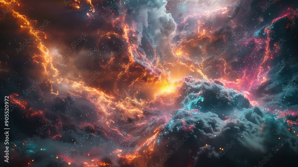 Mesmerizing galaxy background with colorful cosmic clouds, sparkling stars, and mysterious, deep space elements, creating a captivating and otherworldly atmosphere, perfect for fantasy, sci-fi, or Mesmerizing galaxy background with colorful cosmic clouds, sparkling stars, and mysterious, deep space elements, creating a captivating and otherworldly atmosphere, perfect for fantasy, sci-fi, or