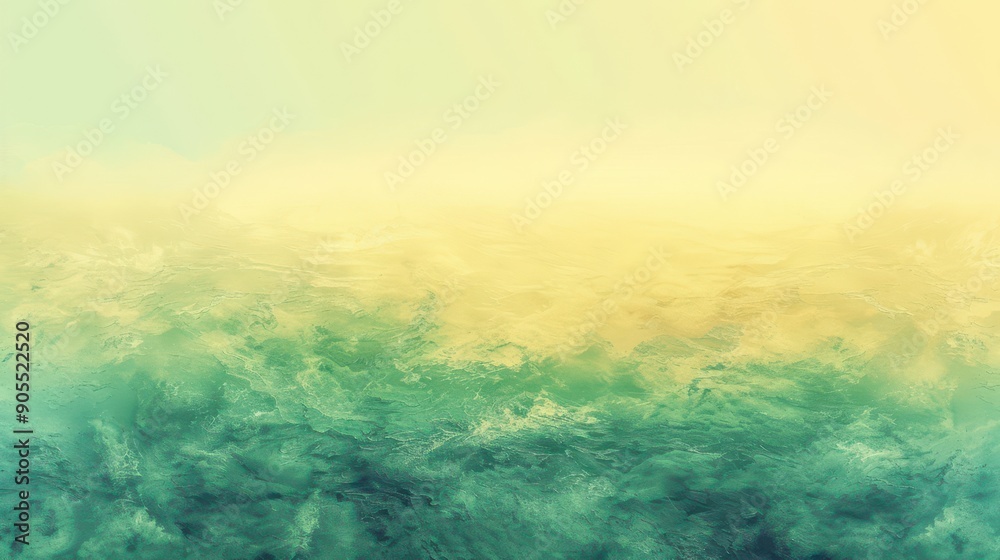 Fototapeta premium Abstract ocean scene with soft waves blending into a serene gradient of colors. Perfect for tranquil imagery and backgrounds.