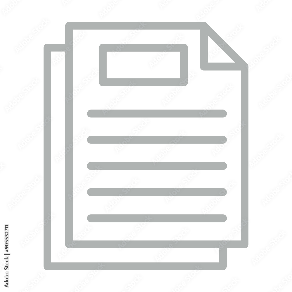 File Vector Line Grey Icon Design File Vector Line Grey Icon Design