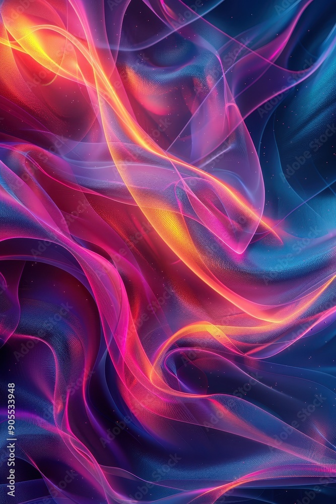 Futuristic Neon Gradients - Dynamic Abstract 3D Shapes for Vibrant Background Futuristic Neon Gradients - Dynamic Abstract 3D Shapes for Vibrant Background