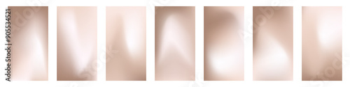 Collection of smooth liquid nude, beige vector background