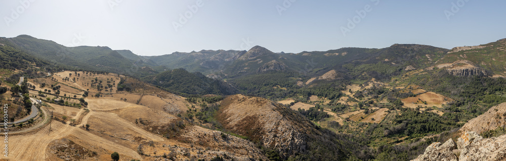 View from Casteddu Etzu Castle Near Cuglieri View from Casteddu Etzu Castle Near Cuglieri