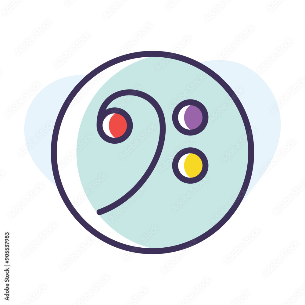 Bass clef vector icon Bass clef vector icon