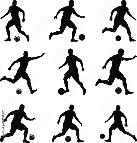 soccer football silhouette