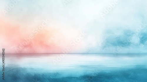 Abstract background with a calm, serene landscape in soft pastels