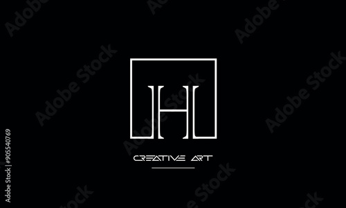 HH, H abstract letters logo monogram