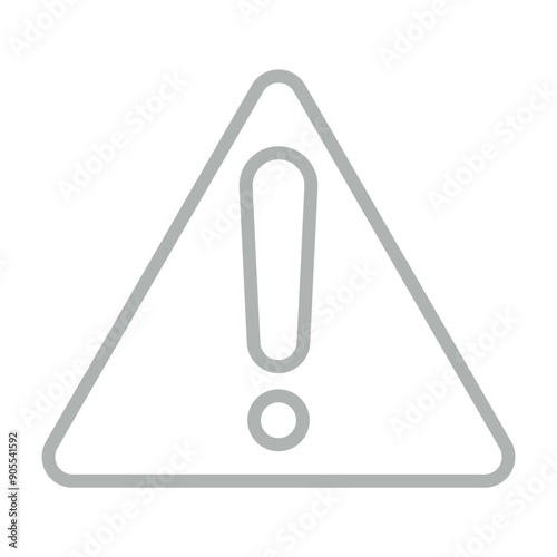 Error Vector Line Grey Icon Design