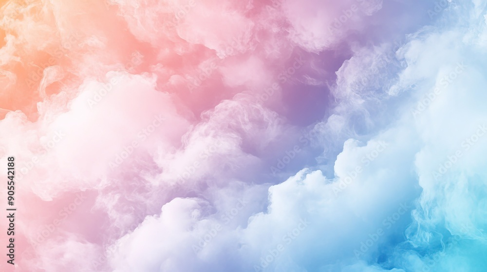 Abstract background with a dreamy, cloud-like texture in pastel colors Abstract background with a dreamy, cloud-like texture in pastel colors