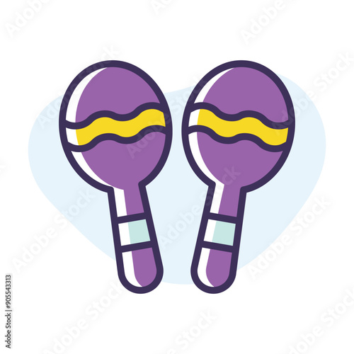 Maracas vector icon