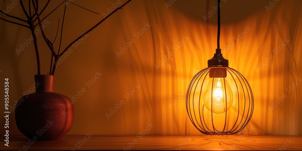 Nice light bulb decoration look. AI generation. Nice light bulb decoration look. AI generation.