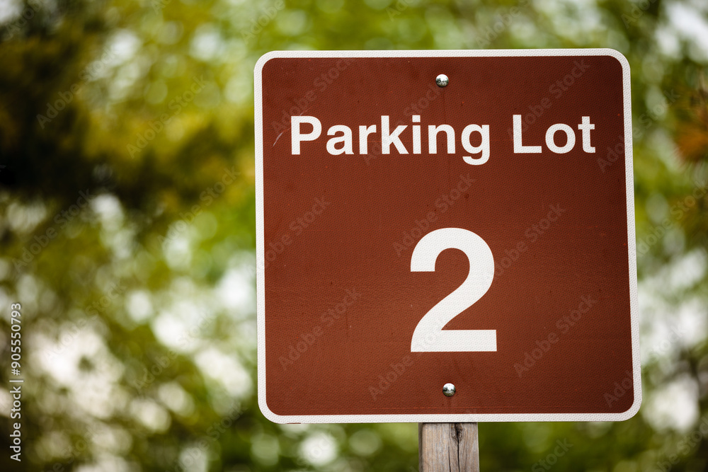 Parking Lot #2 sign at Kohler Andrae State Park, Sheboygan, Wisconsin Parking Lot #2 sign at Kohler Andrae State Park, Sheboygan, Wisconsin