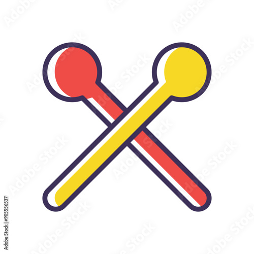 Drumsticks vector icon