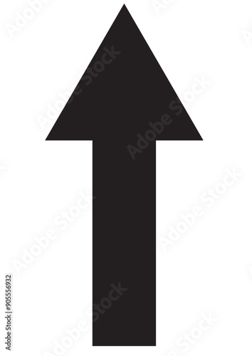 Upward pointing mini arrow shape icon eps 10