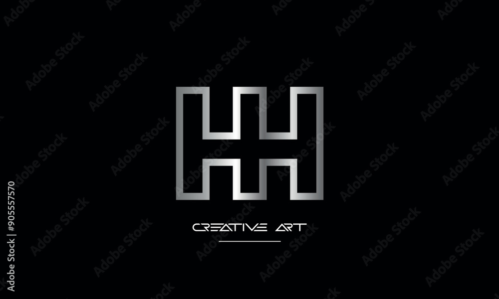 HH, H abstract letters logo monogram HH, H abstract letters logo monogram