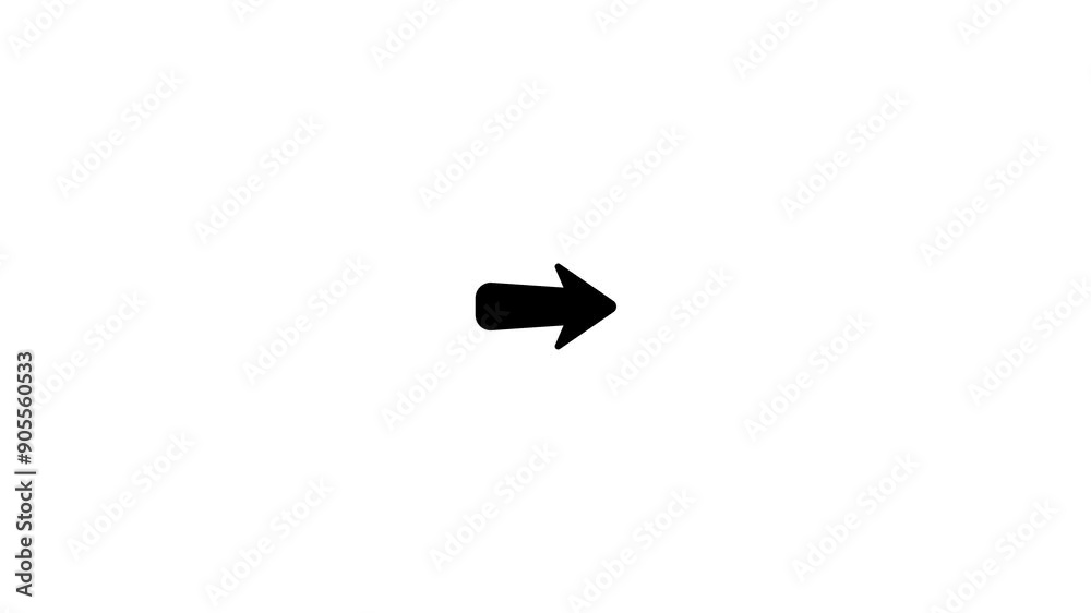 Direction arrow icon animation .direction on the way concept Direction arrow icon animation .direction on the way concept