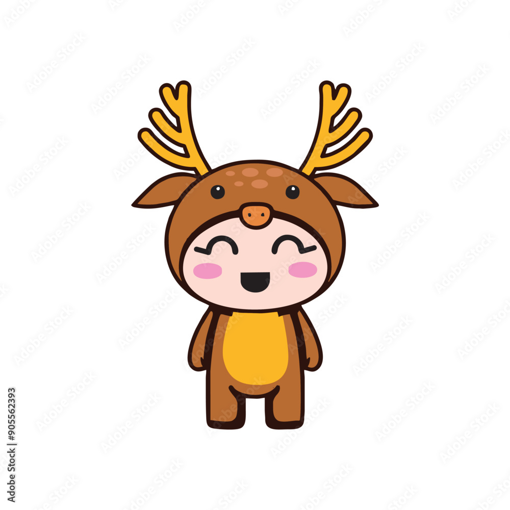 Fototapeta premium vector character animal costume cute