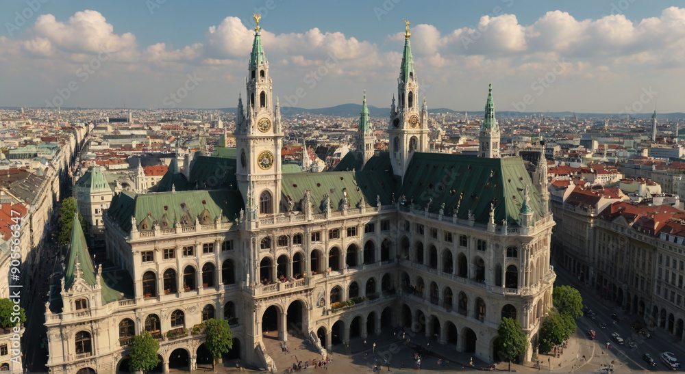 Fototapeta premium view of the city