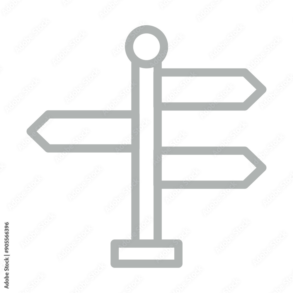 Guidance Vector Line Grey Icon Design Guidance Vector Line Grey Icon Design