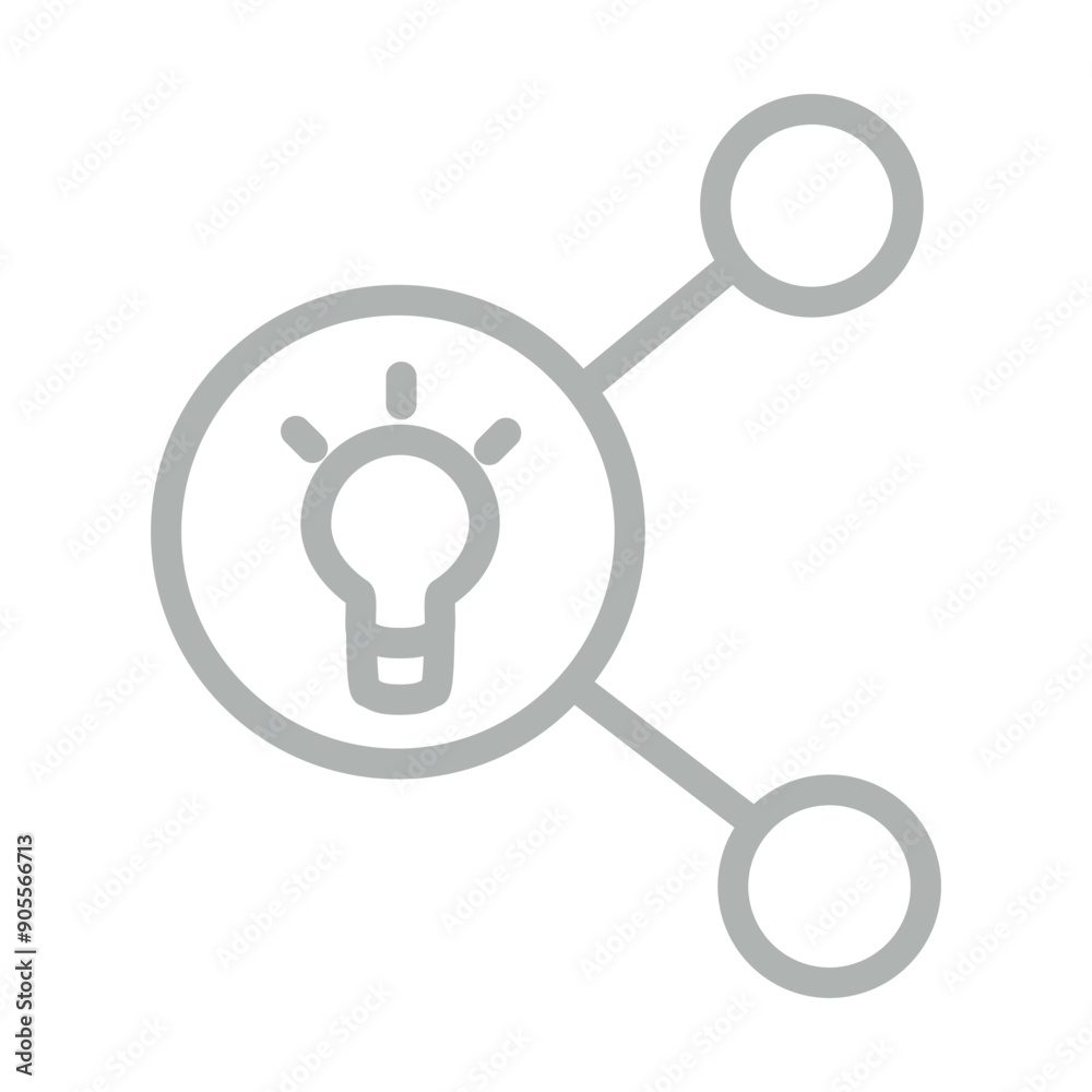 Knowledge Sharing Vector Line Grey Icon Design Knowledge Sharing Vector Line Grey Icon Design