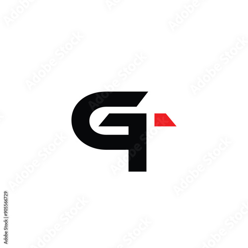 GT logo design vector