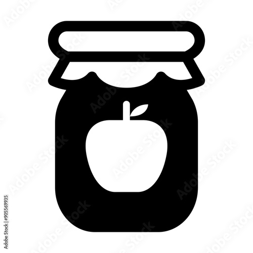 Apple jam icon vector illustration graphic design