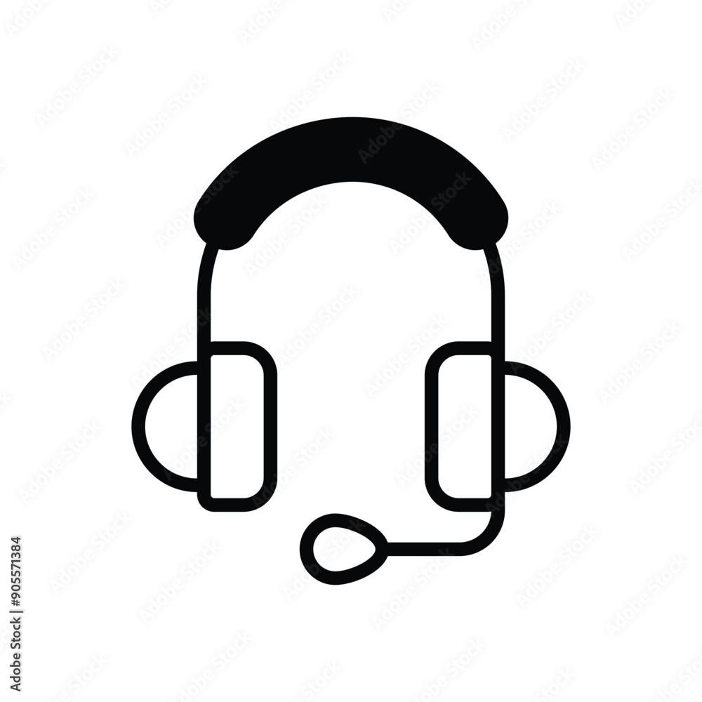 Headphones vector icon Headphones vector icon