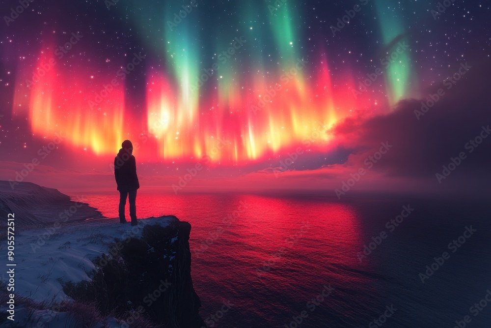 Fototapeta premium Awe-Inspiring Northern Lights Adventure