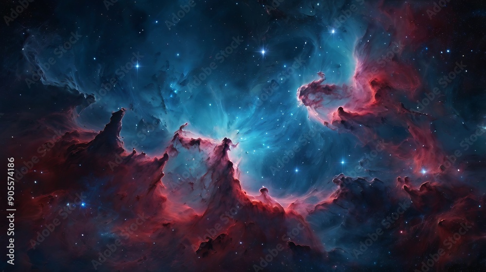 Obraz premium Captivating Space Nebula