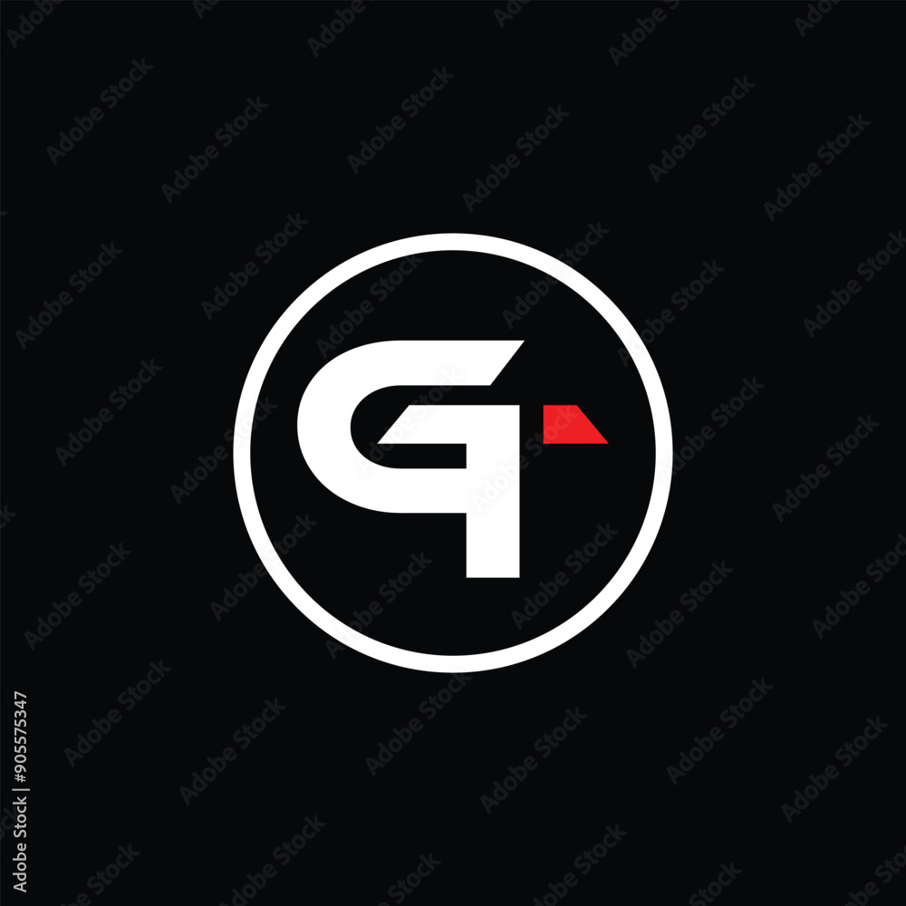 GT monogram logo design vector GT monogram logo design vector