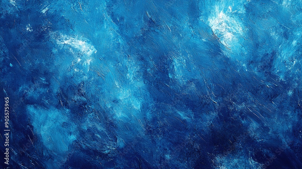 Obraz premium artistic abstract blue wave and smoke