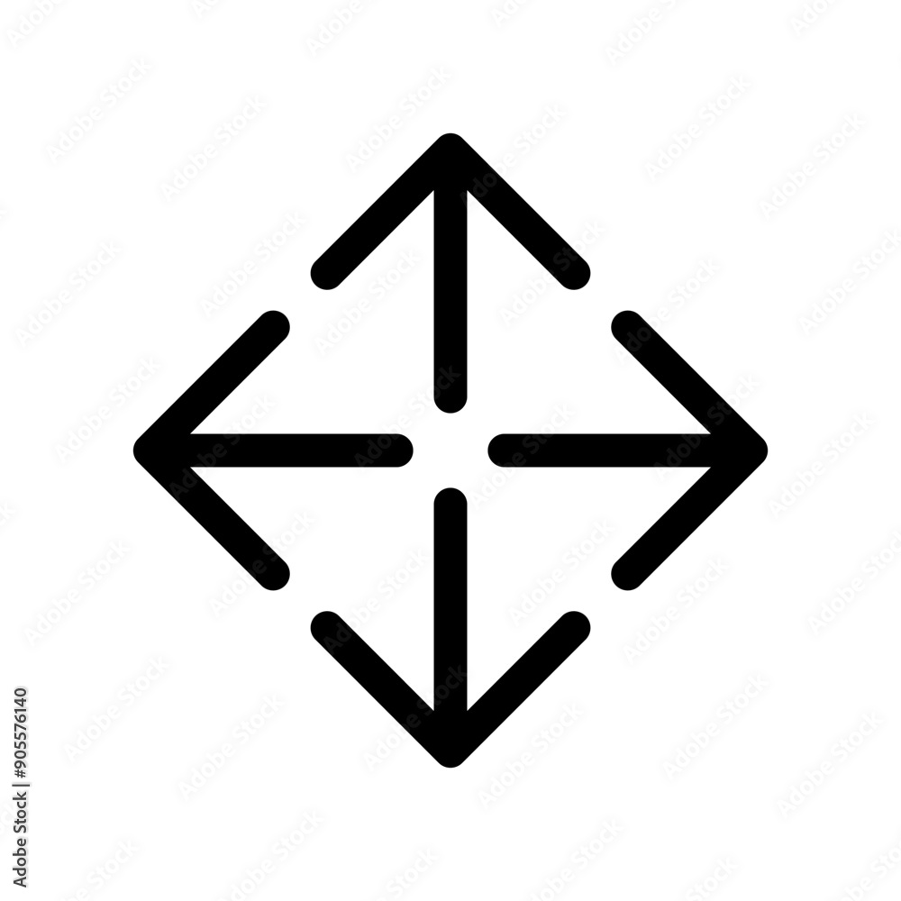Cursor icon in thin line style vector illustration graphic design Cursor icon in thin line style vector illustration graphic design