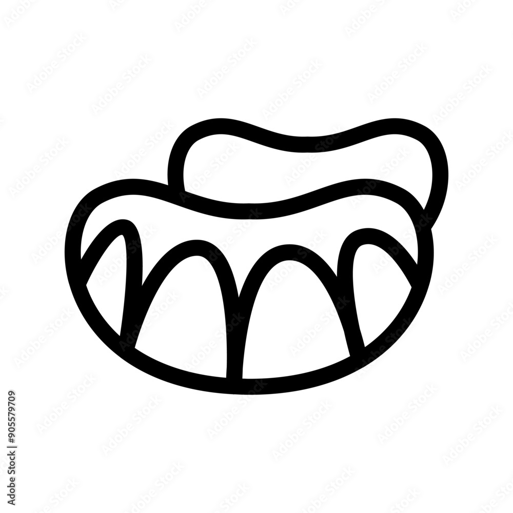 Orange icon in thin line style vector illustration graphic design Orange icon in thin line style vector illustration graphic design