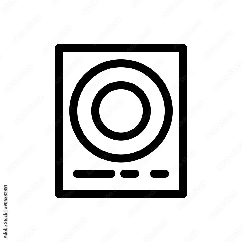 Gun aim icon in thin line style vector illustration graphic design Gun aim icon in thin line style vector illustration graphic design