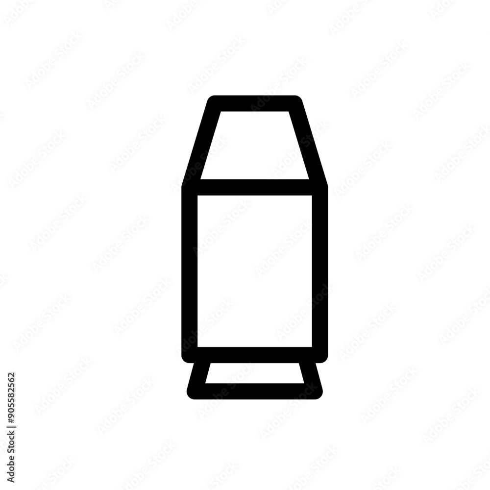 Bullet icon in thin line style vector illustration graphic design Bullet icon in thin line style vector illustration graphic design