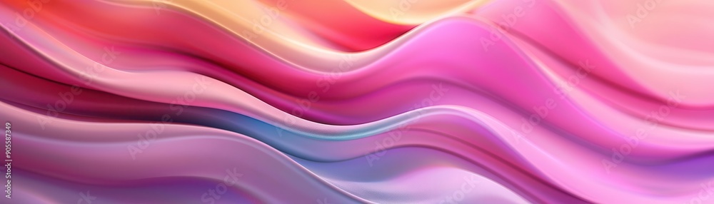 Fluid wave patterns with vibrant gradients, 3D abstract, smooth and energetic Fluid wave patterns with vibrant gradients, 3D abstract, smooth and energetic