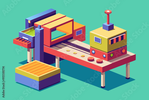 Packaging Machine vector art illustration photo