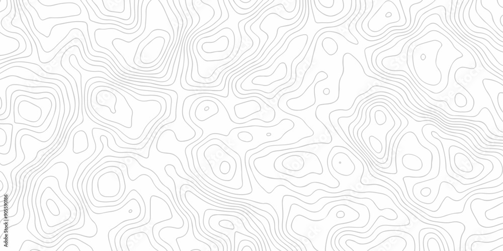 Topography wave line vector grid map. white wave line geography landscape Topo contour map on white background. Geographic mountain relief diagram line wave carve pattern. Topography wave line vector grid map. white wave line geography landscape Topo contour map on white background. Geographic mountain relief diagram line wave carve pattern.
