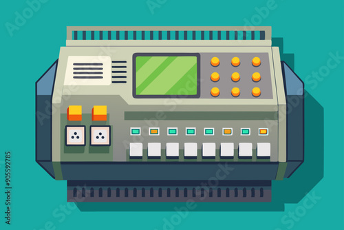 PLC Controller vector art illustration  photo