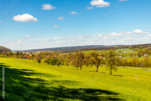 Unterwegs mit dem Fahrrad auf der 1. Werratal-Radweg Etappe von der Werraquelle bei Fehrenbach bis in Werratal bei Wernshausen - Thüringen - Deutschland photo