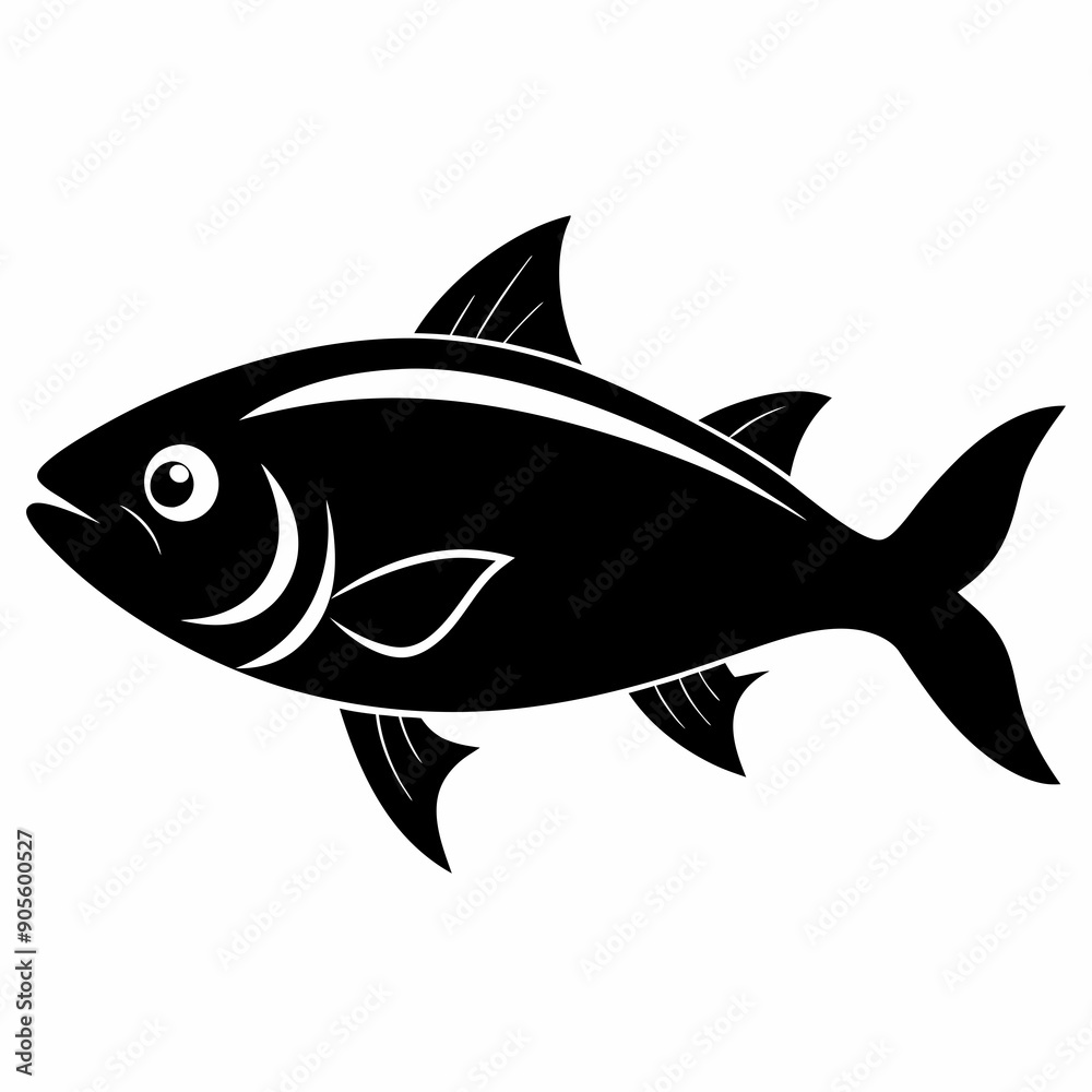 Bluefish Black silhouette Bluefish Black silhouette