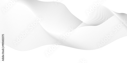 	
Vector Abstract white digital blend wave lines and technology background. Modern white flowing wave lines and glowing moving lines. Futuristic technology and sound wave lines background.
