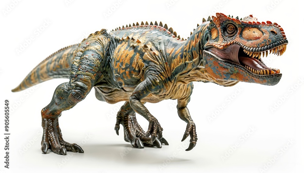 Fototapeta premium Carnotaurus dinosaur isolated on all-white background
