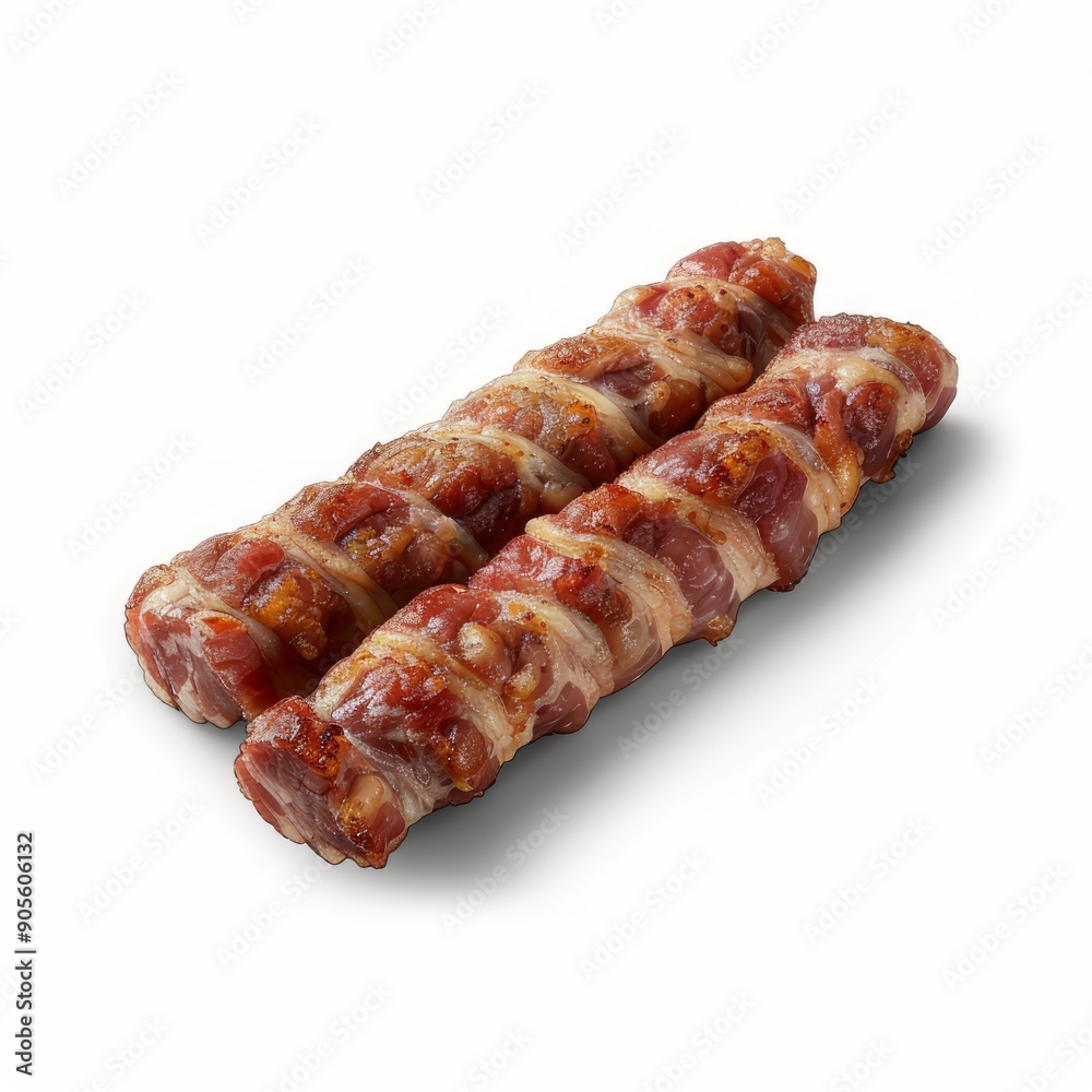 Medium shot of Bacils, isolated on a white background, bright and vivid tonality Medium shot of Bacils, isolated on a white background, bright and vivid tonality