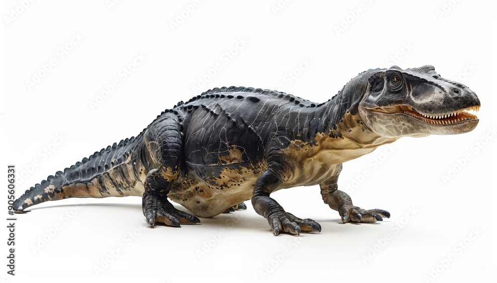 Obraz premium Mosasaurus dinosaur isolated on all-white background