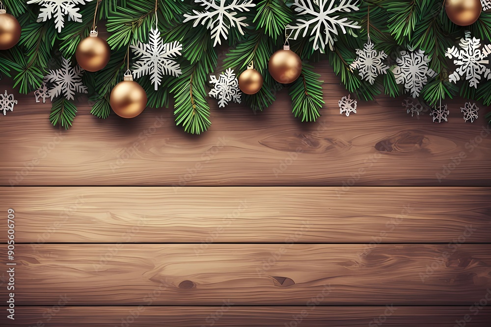 Winter's Embrace A Rustic Holiday Border Winter's Embrace A Rustic Holiday Border