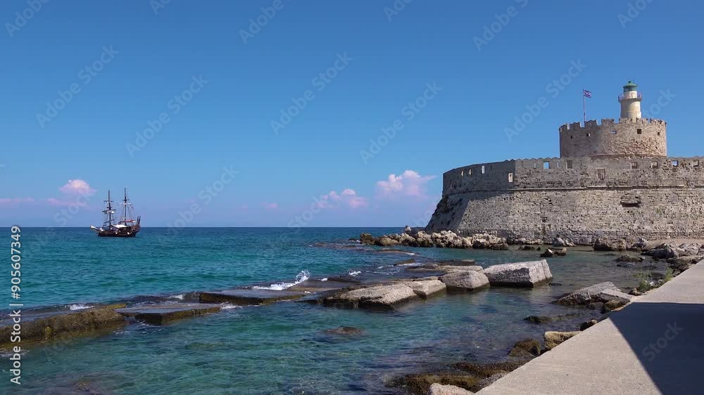 Beautiful clear day view of Rhodes Beautiful clear day view of Rhodes