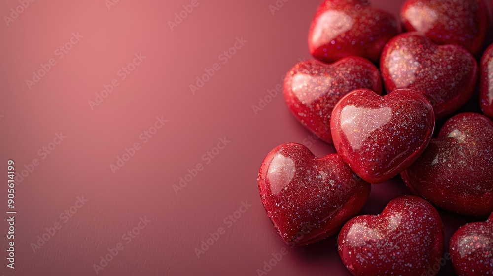 3D Background of the symbol of love, minimalism, flat style. With text space. 3D Background of the symbol of love, minimalism, flat style. With text space.