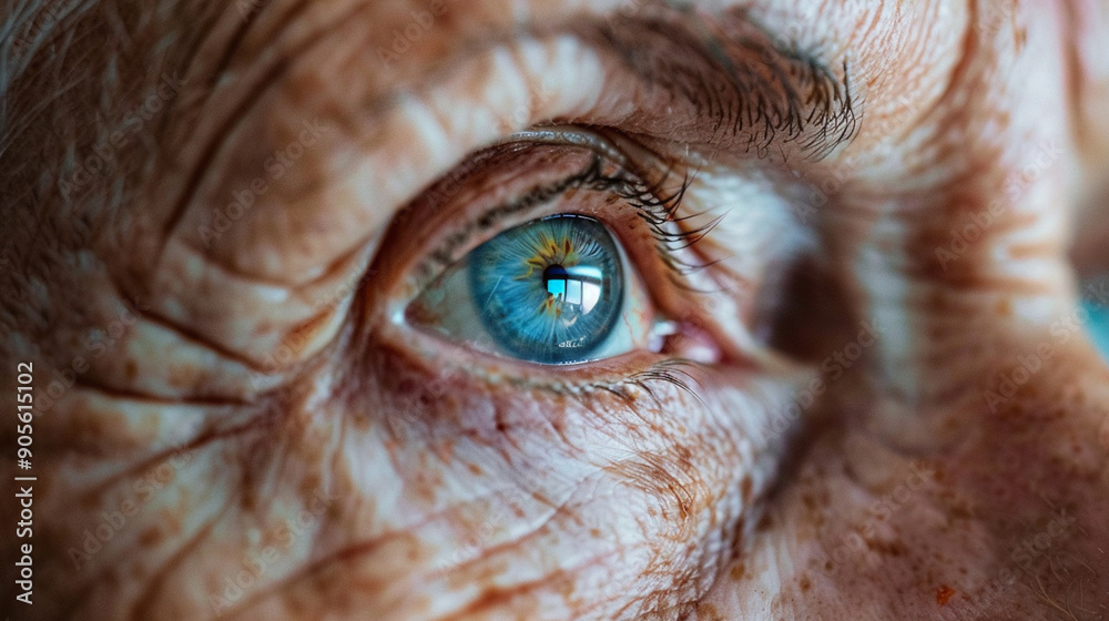 Close-up of a mentor's eyes with abstract, focused and attentive gaze Close-up of a mentor's eyes with abstract, focused and attentive gaze