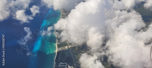 view of the world from airplane