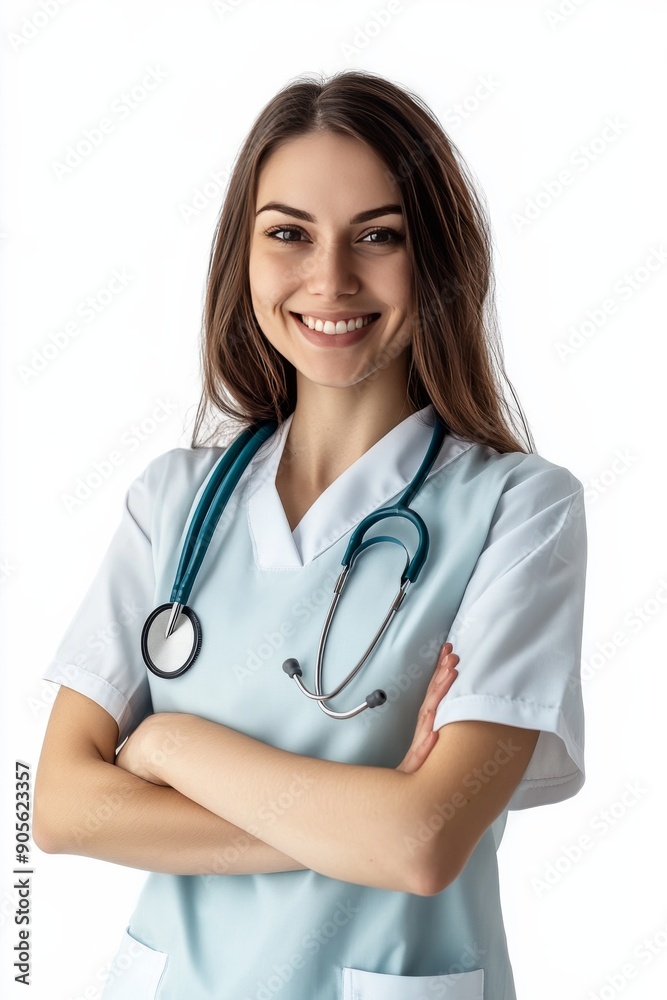 Confident Female Doctor Smiling with Stethoscope
Confident Female Doctor Smiling with Stethoscope